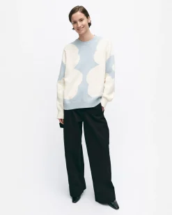 Paidat Ja Tunikat^Marimekko Arkki Heijastus Unikko Puuvillaneulepusero