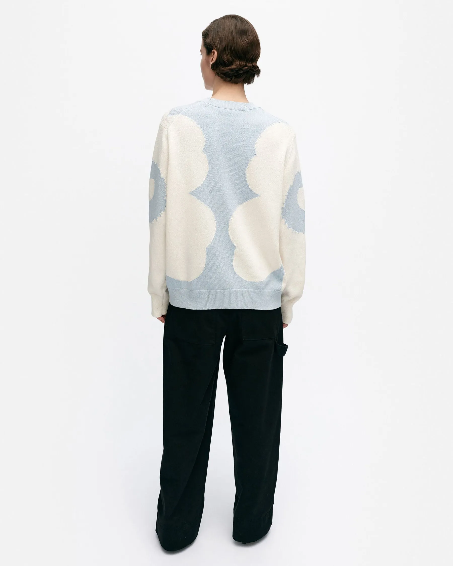 Neuleet^Marimekko Arkki Heijastus Unikko Puuvillaneulepusero