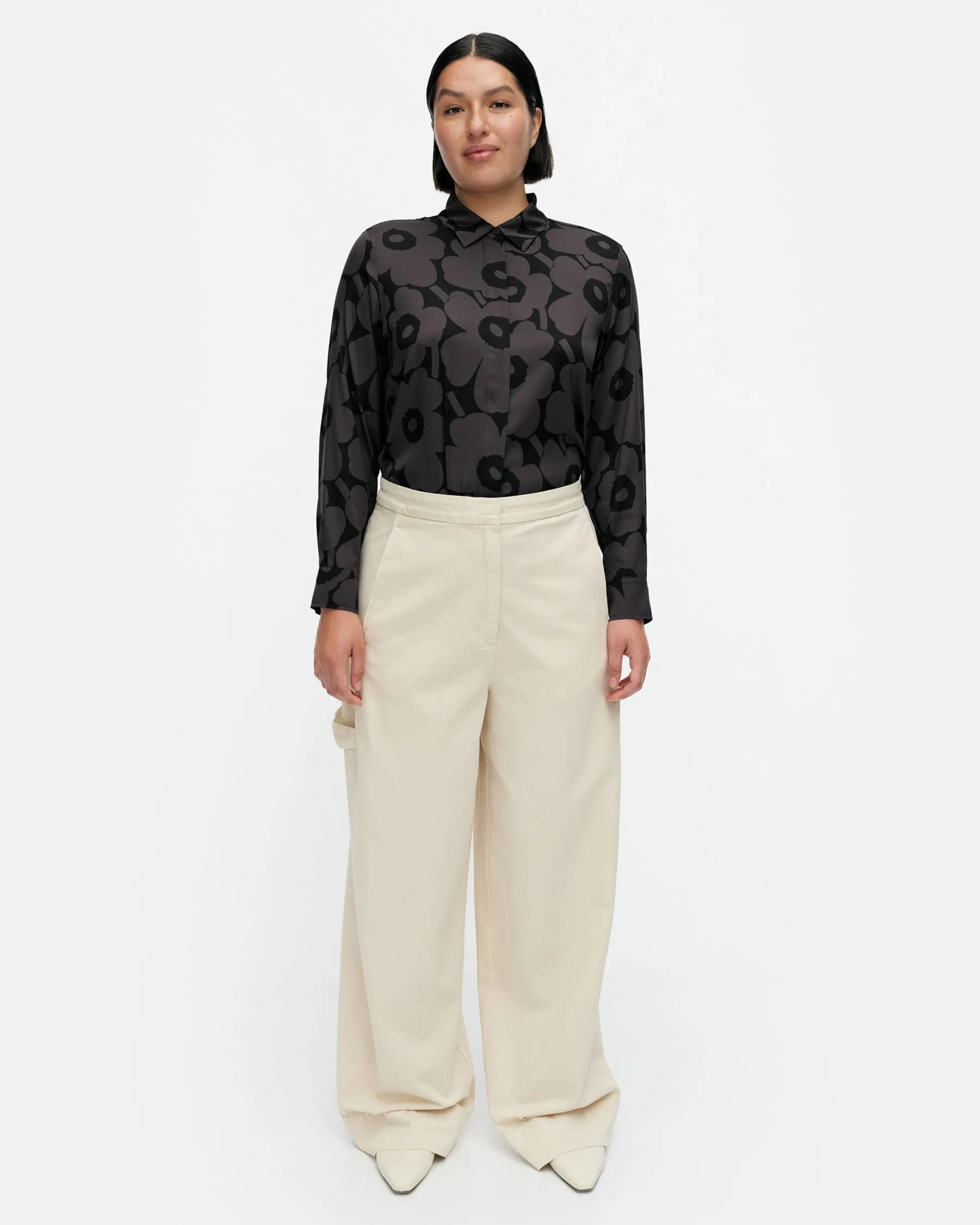 Housut^Marimekko Funktio Solid Puuvillahousut