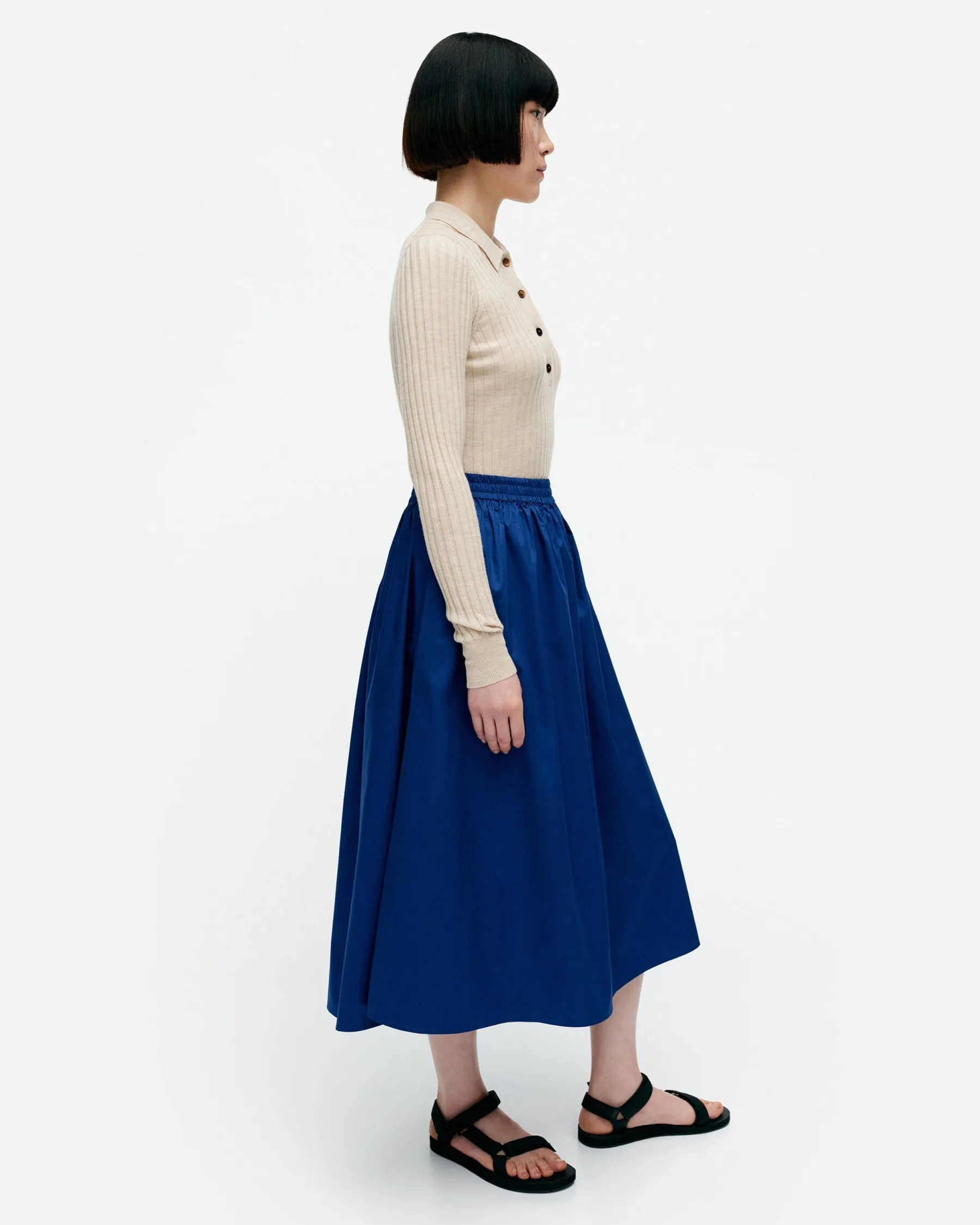 Hameet^Marimekko Garrel Solid Puuvillapopliinihame