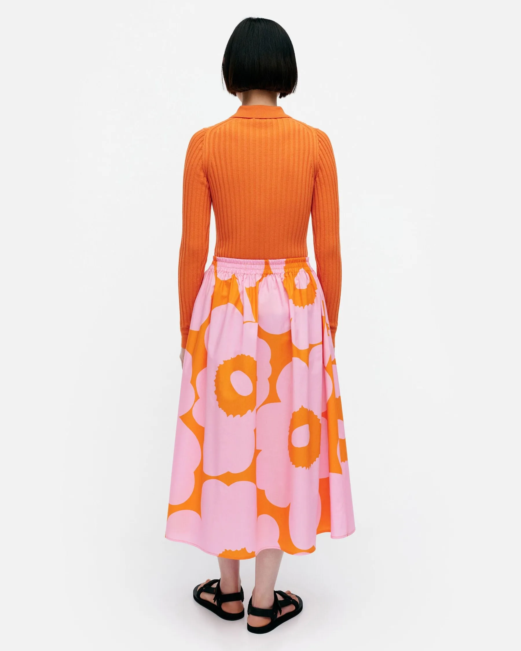 Hameet^Marimekko Garrel Unikko Puuvillapopliinihame