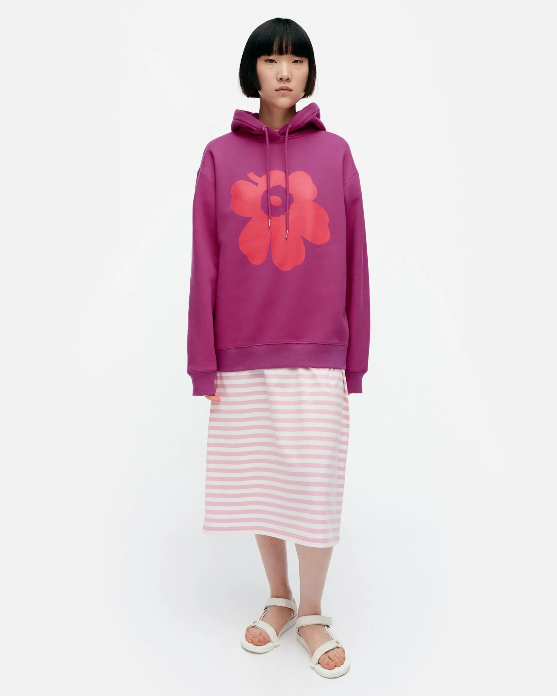 Unisex^Marimekko Kioski Runoja Unikko Placement Huppari