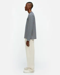 Paidat Ja Tunikat^Marimekko Kioski Tasaraita Men Longsleeve Trikoopaita