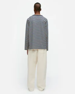 Paidat Ja Tunikat^Marimekko Kioski Tasaraita Men Longsleeve Trikoopaita