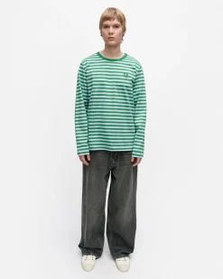 Paidat Ja Tunikat^Marimekko Kioski Tasaraita Menu00B4S Longsleeve Trikoopaita