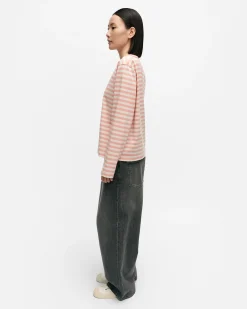 Paidat Ja Tunikat^Marimekko Kioski Tasaraita Relaxed Longsleeve Trikoopaita
