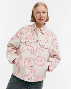 Takit Ja Jakut^Marimekko Kioski Ystu00E4Vyys Pieni Piirto Unikko 2 Farkkutakki