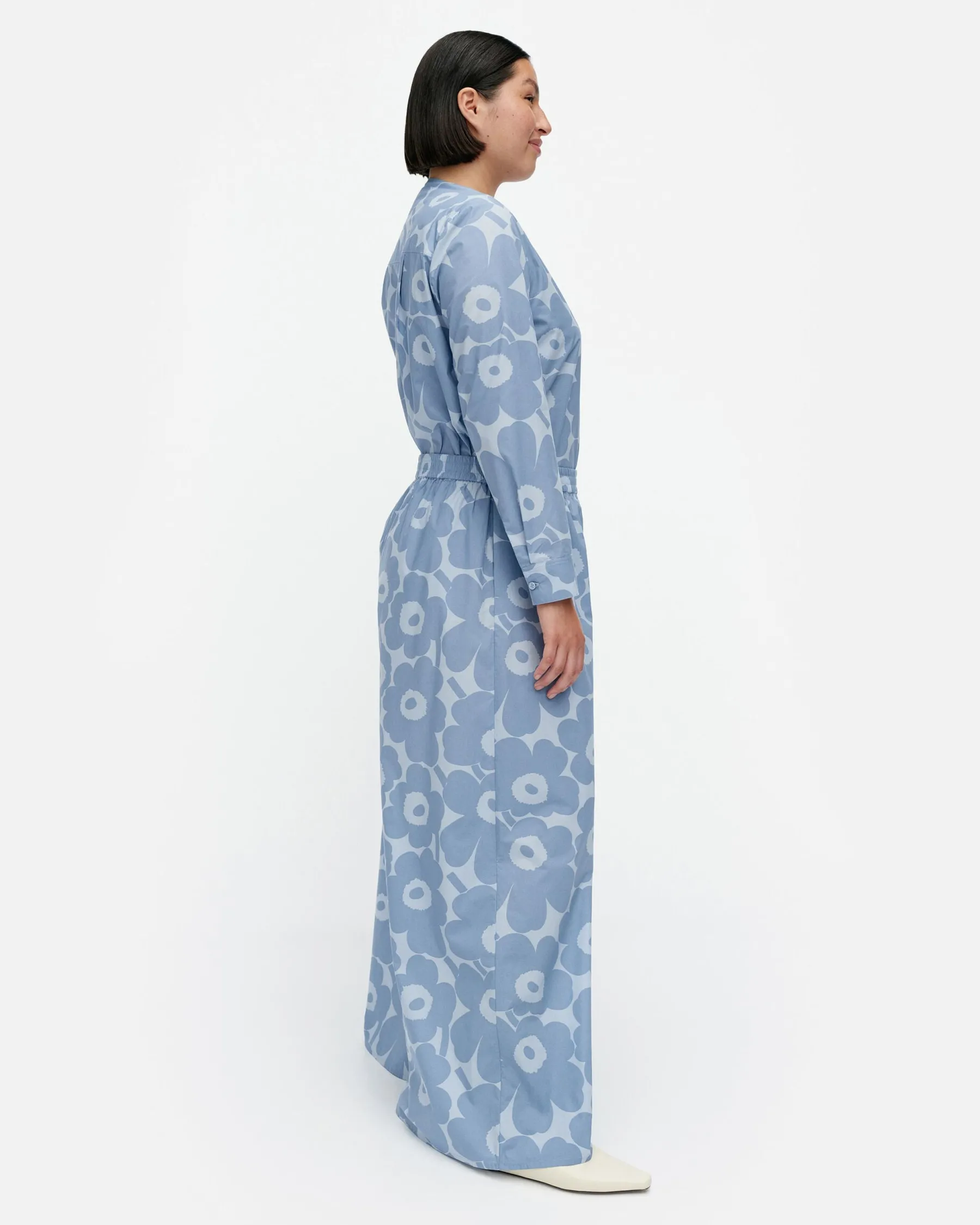 Housut^Marimekko Kohti Unikko Puuvillapopliinihousut