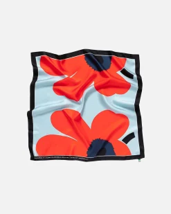 Huivit^Marimekko Lauhtua Heijastus Unikko Silkkihuivi