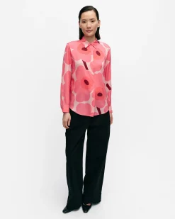 Paidat Ja Tunikat^Marimekko Maija Unikko Silkkipaita