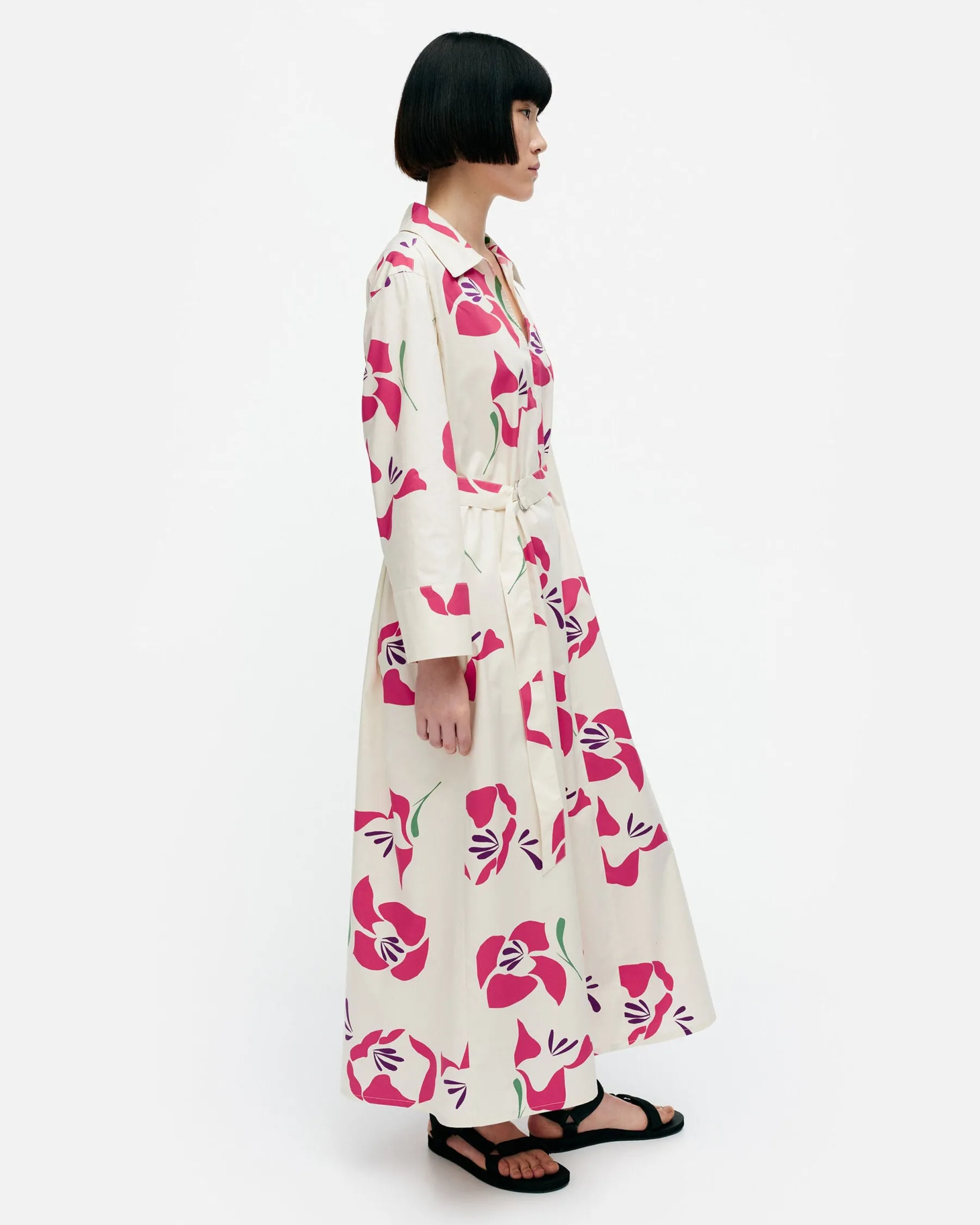 Mekot^Marimekko Perenna Helakka Puuvillapopliinimekko