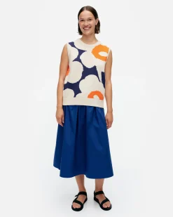 Neuleet^Marimekko Pioneeri Unikko Puuvillaneuleliivi