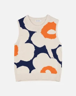 Neuleet^Marimekko Pioneeri Unikko Puuvillaneuleliivi