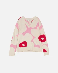 Paidat Ja Tunikat^Marimekko Pu00E4Ivu00E4 Unikko Puuvillaneulepusero