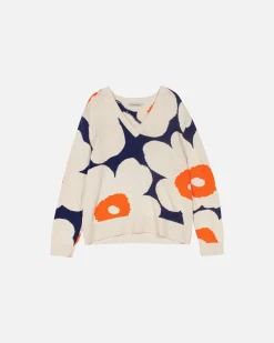 Paidat Ja Tunikat^Marimekko Pu00E4Ivu00E4 Unikko Puuvillaneulepusero