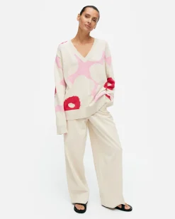 Unisex^Marimekko Pu00E4Ivu00E4 Unikko Puuvillaneulepusero