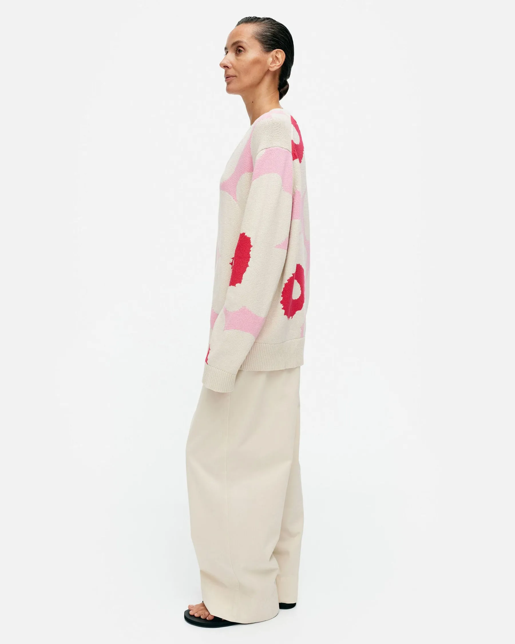 Unisex^Marimekko Pu00E4Ivu00E4 Unikko Puuvillaneulepusero