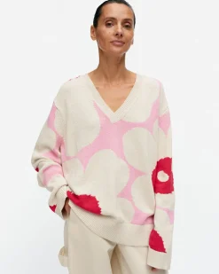Unisex^Marimekko Pu00E4Ivu00E4 Unikko Puuvillaneulepusero