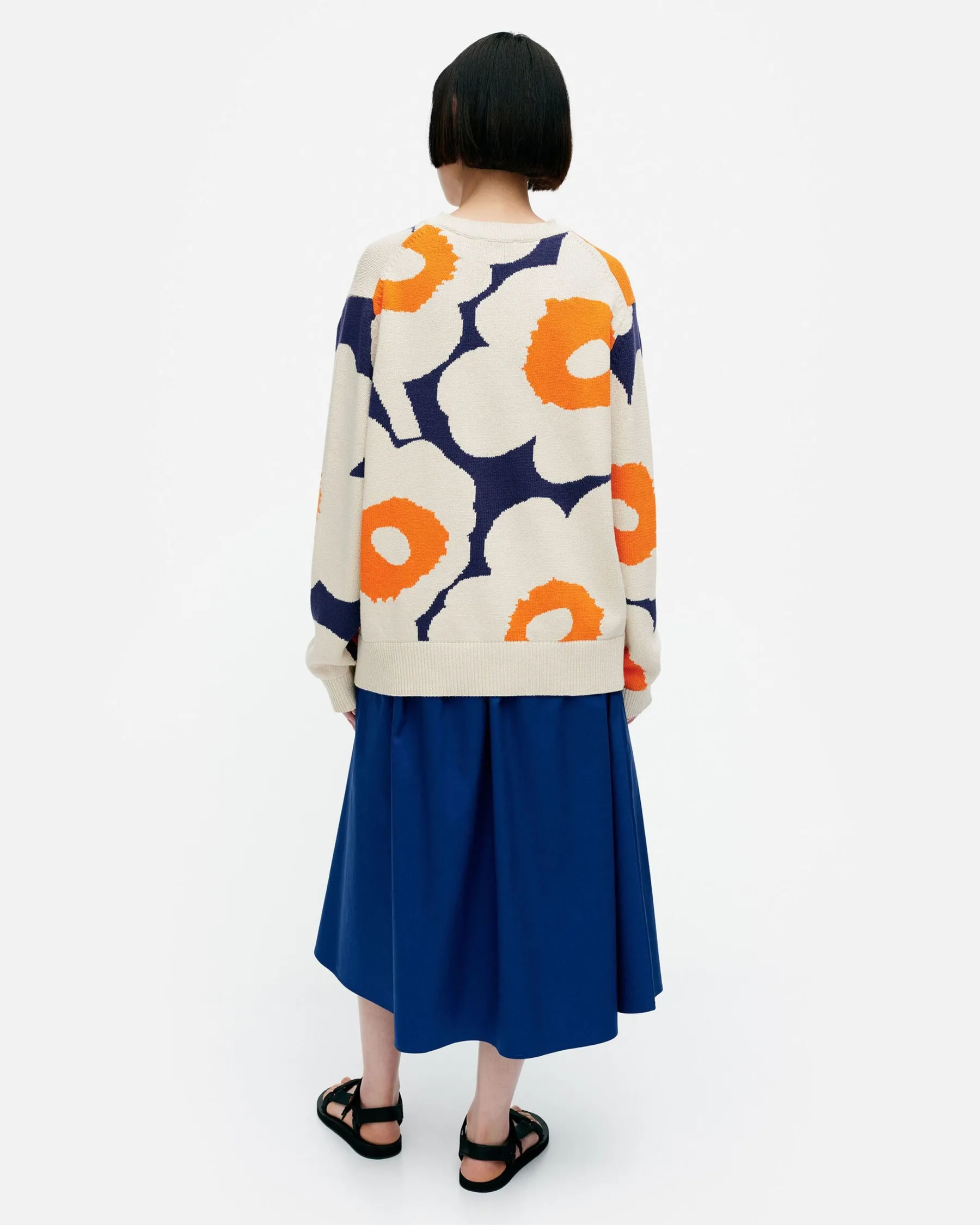 Neuleet^Marimekko Pu00E4Ivu00E4 Unikko Puuvillaneulepusero
