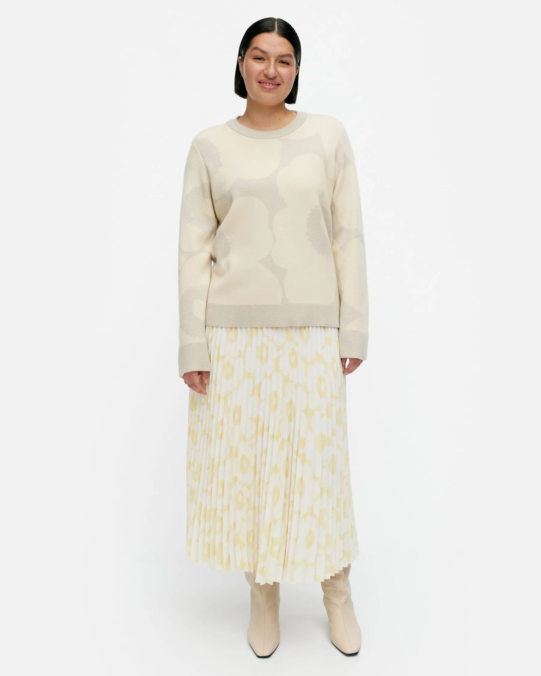 Neuleet^Marimekko Tahti Ii Unikko Villaneulepusero
